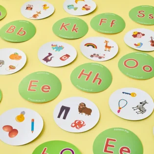 Refurbished Alphabet Flip Card – ABC and Phonics Matching Game for Toddlers