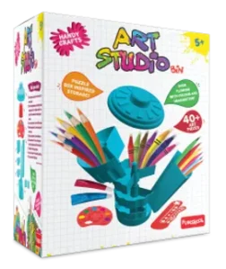 Art Studio Bin – Complete Drawing and Painting Kit for Kids