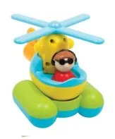 Build & Play Helicopter pull-back construction toy for toddlers