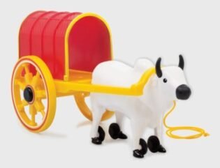 Bullock Cart – Traditional Animal Pull Toy for Kids
