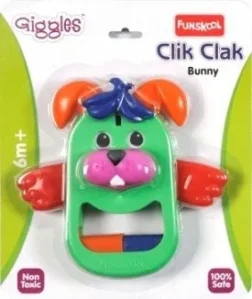 CLICK CLACK BUNNY – Wiggle and Sound Toy for Babies