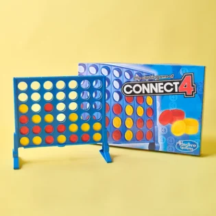 Refurbished CONNECT 4 board game set with red/yellow discs and slider bar