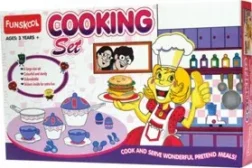 Cooking Set – Pretend kitchen utensils and stove for kids