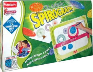 Classic Spirograph stencil drawing kit for kids
