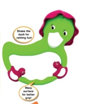 Duck Rattle – Smiling Duck Baby Toy with Rattling Sound