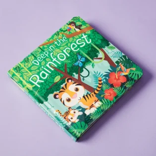 Refurbished Deep in the Rainforest Counting Rhyme Book for Toddlers