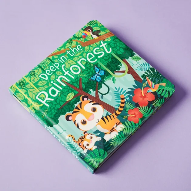 Refurbished Deep in the Rainforest Counting Rhyme Book for Toddlers