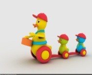 Duck Parade pull-along toy with musical duck and ducklings