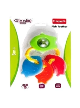FISH TEETHER RATTLE – Ocean-Themed Chewable Teether with Rattle