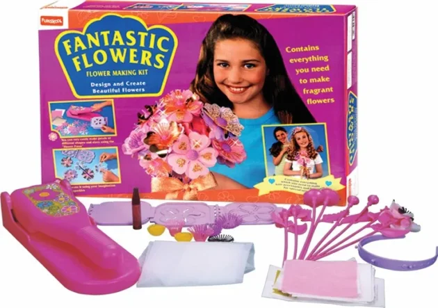 Funskool Fantastic Flowers DIY paper flower craft kit for kids