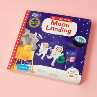 Refurbished First Explorers Moon Landing Book Cover