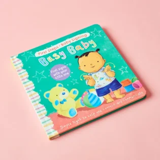 Refurbished First Steps Baby Signing: Busy Baby featuring simple sign illustrations