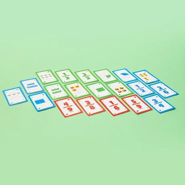 Refurbished Fracto Card Game – 3-in-1 Educational Set for Learning Fractions