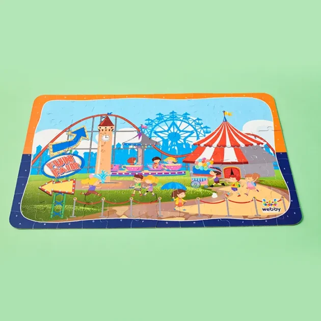 Refurbished Fun Fair Wooden Floor Puzzle, 108 Pcs - Image 2
