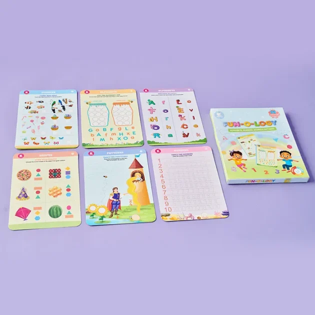 Refurbished Write & Wipe Activity Mats – Fun-o-logy Skill Building Set for Kids