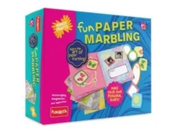 Fun Paper Marbling Kit for Kids with DIY Paper Design Tools