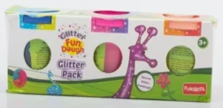 Glitter Pack – 3 Tubs of Sparkling Modeling Dough for Kids