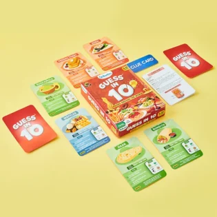 Refurbished Guess in 10 Foods Around the World – Card Game Box and Components