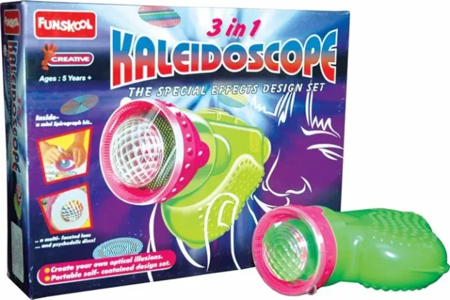 Kaleidoscope optical illusion toy for kids