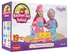 Kitchen Set Deluxe – Toy cooking utensils and appliances for pretend play