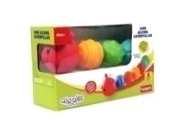 Link Along Caterpillar – Colourful Sensory Baby Toy
