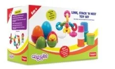 Link, Stack 'N Nest Toy Set – Colourful 3-in-1 Development Toy
