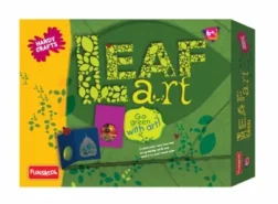 Funskool Leaf Art Kit with Dried Leaves, Acrylic Paints, Greeting Cards and Tools