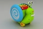 Musical Snail – Toddler music toy with xylophone and drum