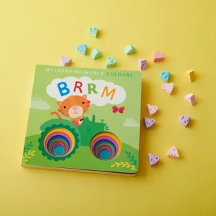 Refurbished My Learning World Colours Brrm Book Cover for Toddlers