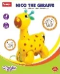 Nico the Giraffe – Pull-along giraffe toy with wagging tail and moving legs