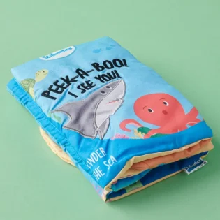 Peek-A-Boo Under The Sea Refurbished Cloth Book for Babies