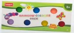 Rainbow Colours – 7 Tubs of Vibrant Modeling Dough for Kids