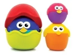 Stacking Egg Birds – Colorful stackable and nestable bird-shaped toys