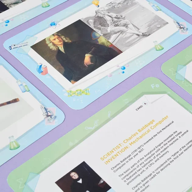 Refurbished Scientist and Invention Flashcards - Image 2