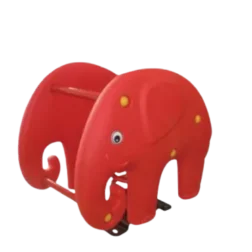 Jumbo Spring Rider – Red Elephant Ride-On Playground Toy for Kids