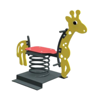 Giraffe-shaped spring rider for kids