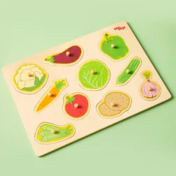 Refurbished Vegetables Puzzle Wooden Toy for Kids