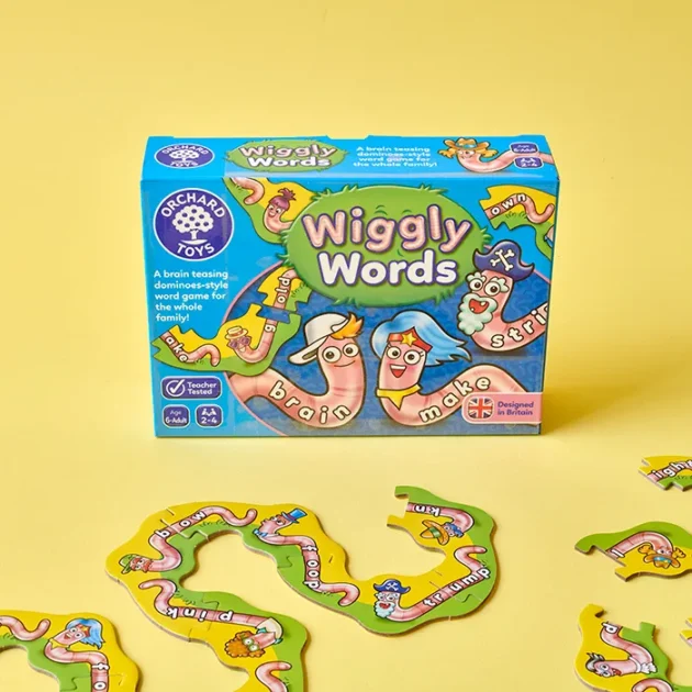 Refurbished Wiggly Words Card Game for Kids