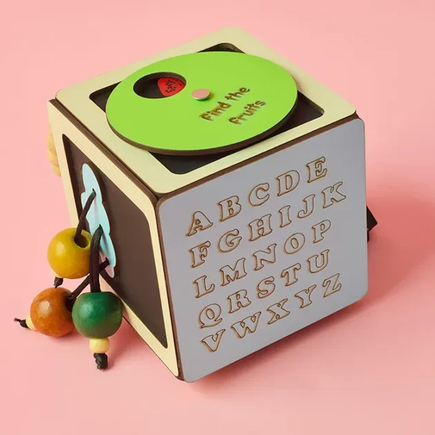 Refurbished Wooden Activity Busy Cube - Image 2