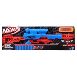 Long-Range Dart Blaster Toy Gun with Scope and 12 Foam Darts for Kids Age 8+
