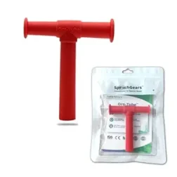Oro‑Tube Red (Medium Soft) oral motor chew tube