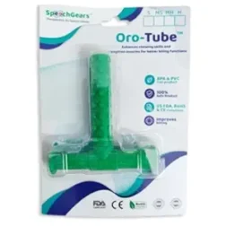 Oro‑Tube Dotted Green oral motor chew tube