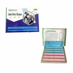 SpeechGears Jaw Bite Blocks set showing graduated mouth-opening levels for speech therapy.