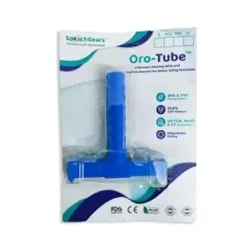 Oro‑Tube Dotted Blue oral motor chew tube