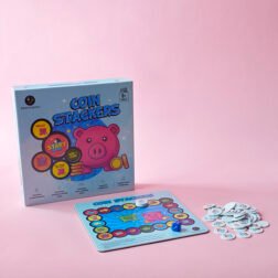 Refurbished Coin Stacker – Wooden Math & Money Game for Kids