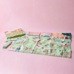 Refurbished Counting Carts – Math Activity Play Mat with Number Tiles