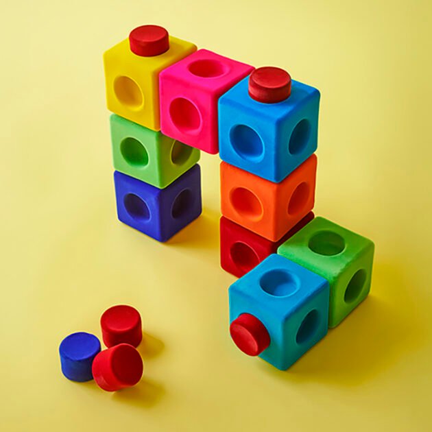 Refurbished Rubbablox Soft Building Blocks for Babies and Toddlers