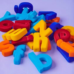 Refurbished Rubbabu Lowercase Magnetic Alphabet Set – Soft Foam Letters