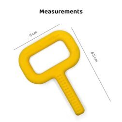 Sensory‑Bite Yellow soft oral motor chew tool