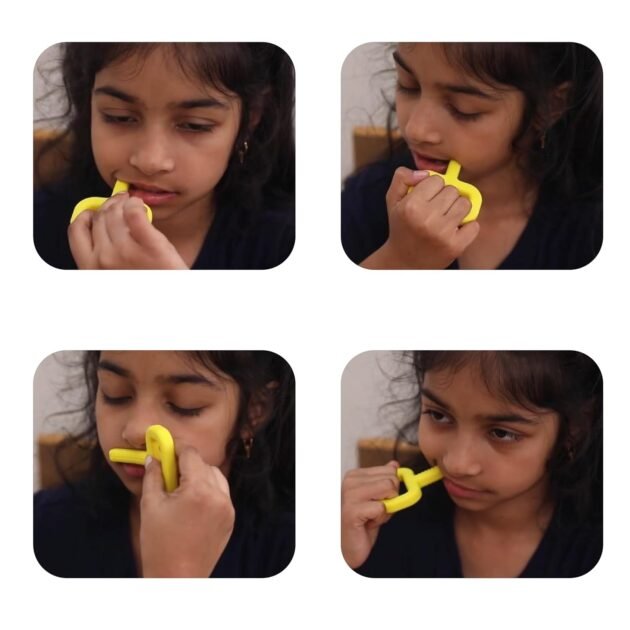 Sensory‑Bite Yellow soft oral motor chew tool